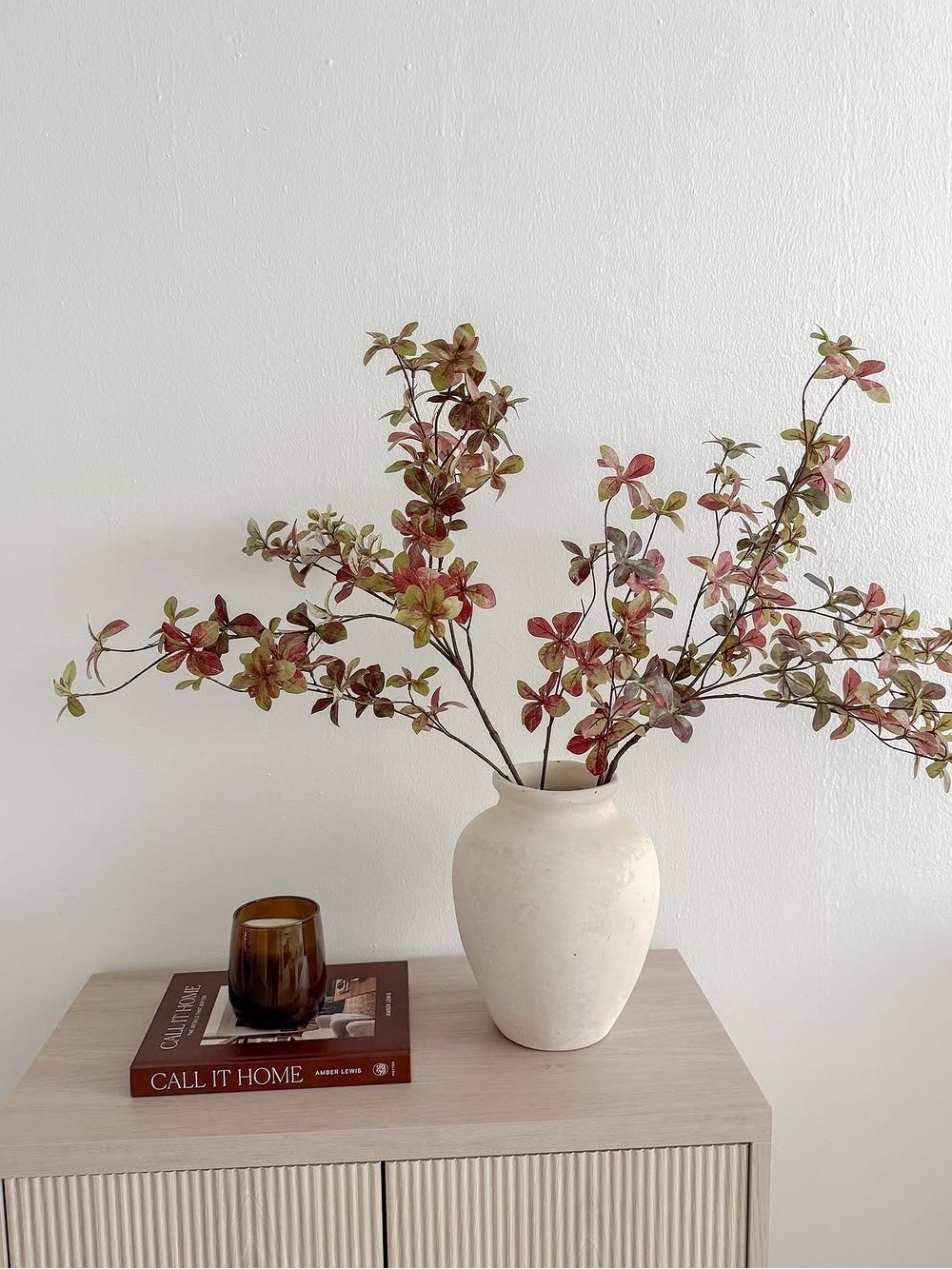 Hearth & Hand Rusty Quince Leaf Artificial Fall Steam